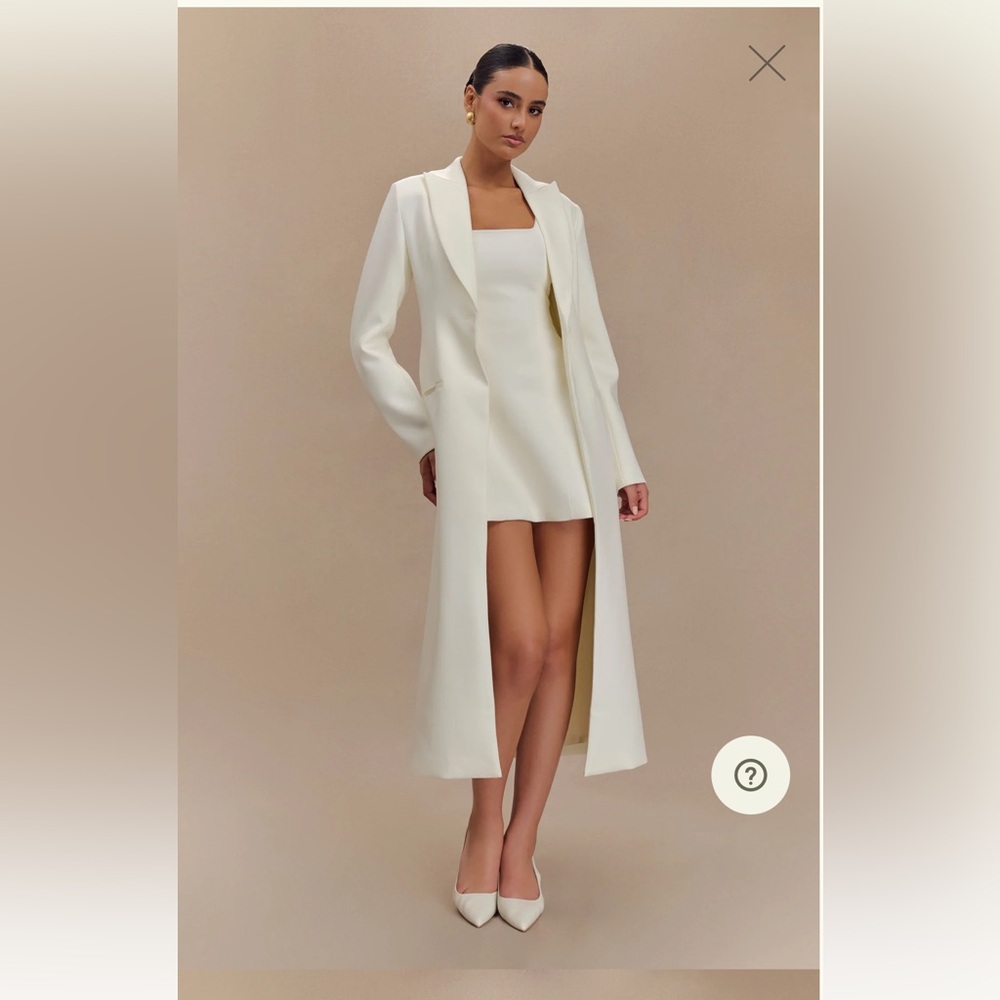 Meshki Cream Trench Coat